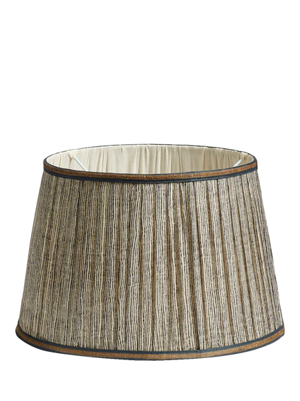 OKA Callot Lampshade, 35cm, Black/Gold, Black/Gold
