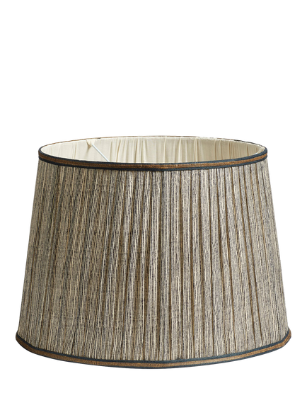 OKA Callot Lampshade, 45cm, Black/Gold, Black/Gold