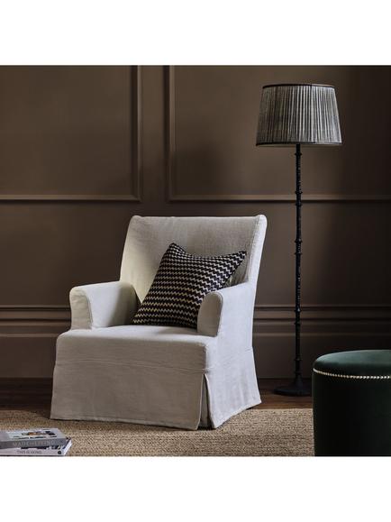 OKA Callot Lampshade, 45cm, Black/Gold - view 2, Black/Gold