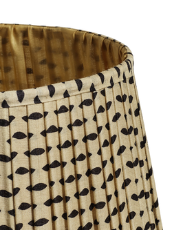 OKA Serigraph Pleat Lampshade, 45cm, Jet - view 2, Jet