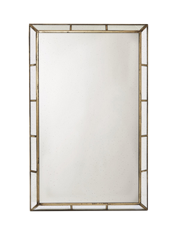OKA Versailles Large Rectangular Glass Frame Wall Mirror, 150 x 89cm, Glass