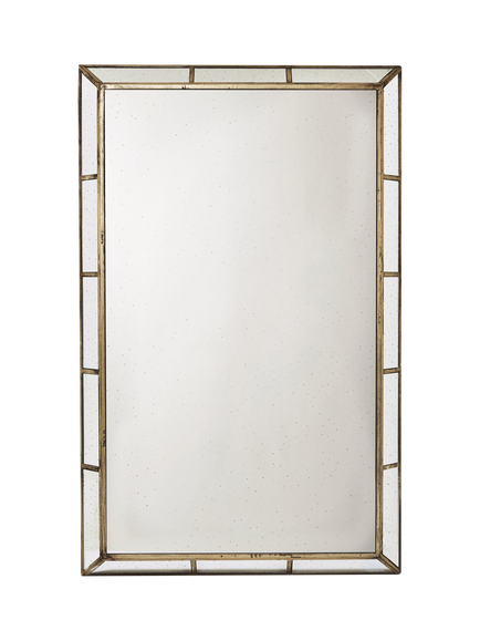 OKA Versailles Large Rectangular Glass Frame Wall Mirror, 150 x 89cm, Glass