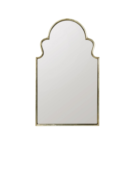 OKA Tipperary Arched Wall Mirror, 103 x 61cm, Antiqued Gold, Antique Gold