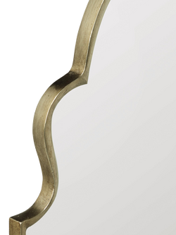 OKA Tipperary Arched Wall Mirror, 103 x 61cm, Antiqued Gold - view 2, Antique Gold