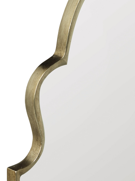 OKA Tipperary Arched Wall Mirror, 103 x 61cm, Antiqued Gold - view 2, Antique Gold