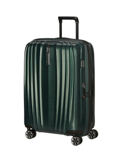Samsonite Nexis 70cm Expandable Double Wheel Medium Suitcase, 91L, Deep Forest