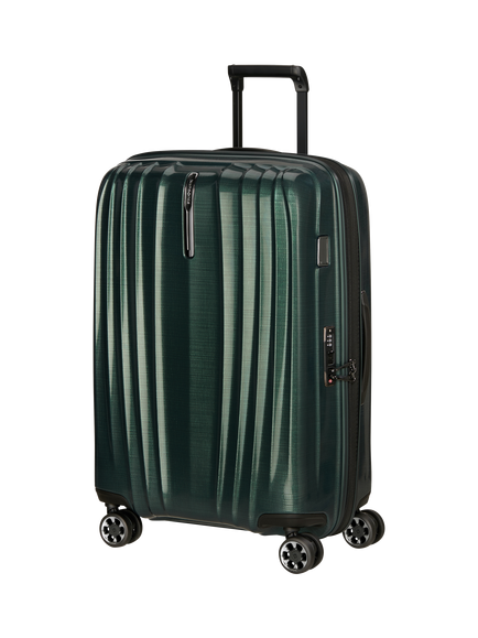 Samsonite Nexis 70cm Expandable Double Wheel Medium Suitcase, 91L, Deep Forest