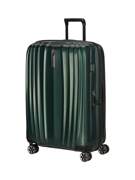 Samsonite Nexis 76cm Double Wheel Large Expandable Suitcase, 116L, Deep Forest