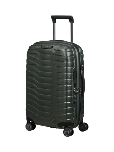 Samsonite Proxis Spinner 55cm 4-Wheel 35cm Wide Expandable Cabin Case, Matt Climbing Ivy