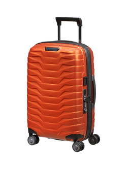Samsonite Proxis Spinner 55cm 4-Wheel 35cm Wide Expandable Cabin Case, Flame