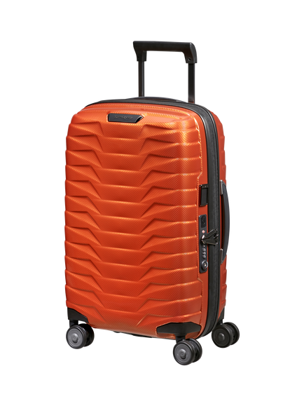Samsonite Proxis Spinner 55cm 4-Wheel 35cm Wide Expandable Cabin Case, Flame