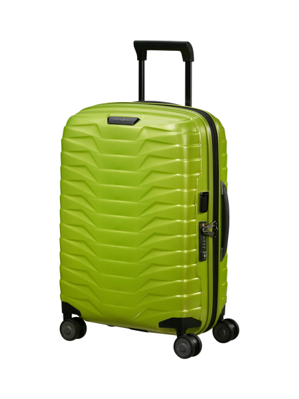 Samsonite Proxis 55cm, 40cm Wide Expandable 4-Wheeled Cabin Suitcase 40/46L, Lime