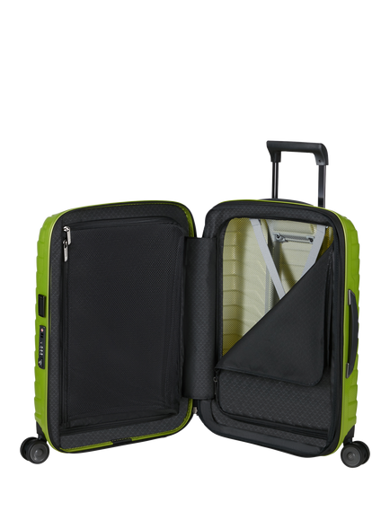 Samsonite Proxis 55cm, 40cm Wide Expandable 4-Wheeled Cabin Suitcase 40/46L - view 2, Lime