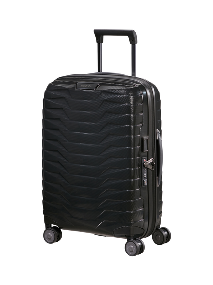 Samsonite Proxis 55cm, 40cm Wide Expandable 4-Wheeled Cabin Suitcase 40/46L, Black