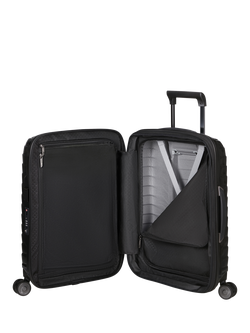 Samsonite Proxis 55cm, 40cm Wide Expandable 4-Wheeled Cabin Suitcase 40/46L - view 2, Black