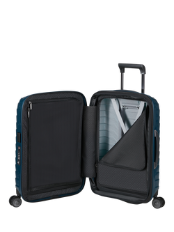 Samsonite Proxis 55cm, 40cm Wide Expandable 4-Wheeled Cabin Suitcase 40/46L - view 2, Petrol Blue