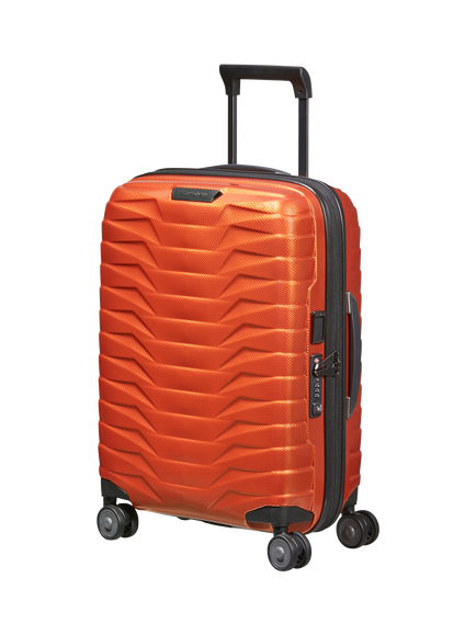 Samsonite Proxis 55cm, 40cm Wide Expandable 4-Wheeled Cabin Suitcase 40/46L, Flame
