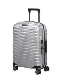 Samsonite Proxis 40cm Expandable 8-Wheel Cabin Suitcase, 40/46L, Silver