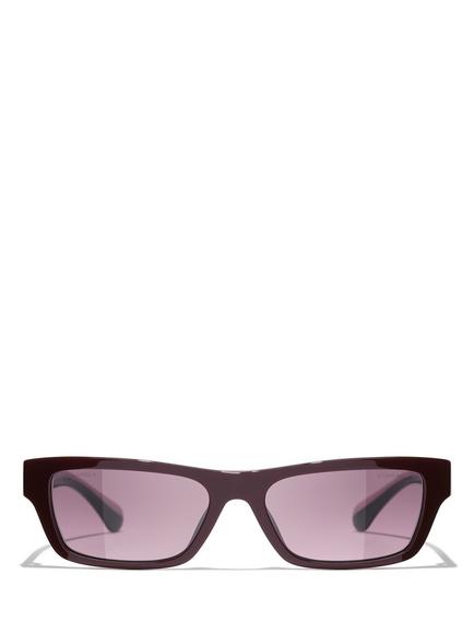 CHANEL Women's Rectangular Sunglasses CH5564, Red Vendome/Purple - view 2, Red Vendome/Purple