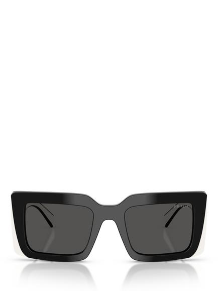 Ralph Lauren Polo Ralph Lauren D01S20 Women's Rectangular Sunglasses, Black/White - view 2, Black/White