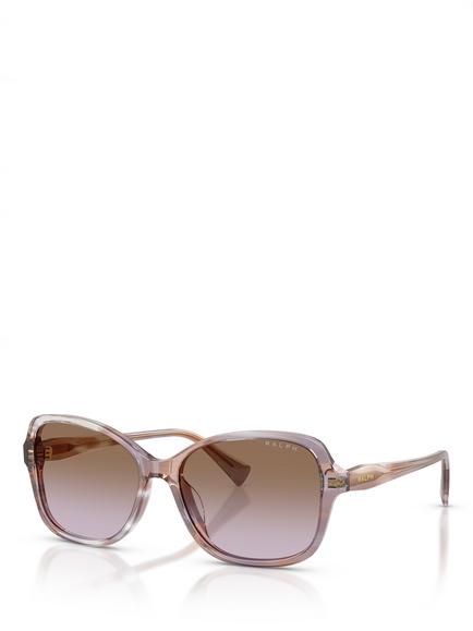 Ralph Lauren Ralph by Ralph Lauren RA5351 Women's Square Sunglasses, Brown/Brown, Brown/Brown