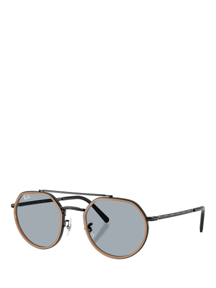 Ray-Ban RB37659279 Unisex Irregular Sunglasses, Black, Black