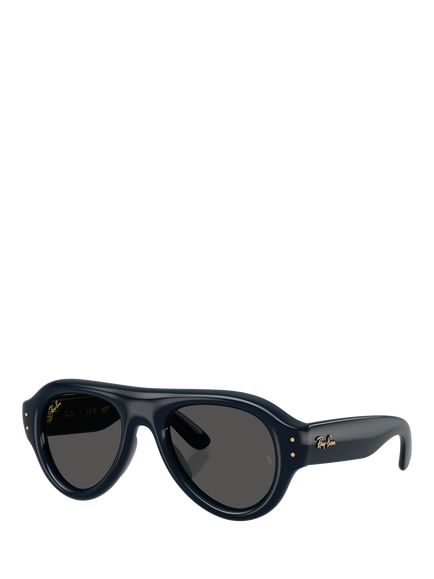 Ray-Ban RB492568958752 Unisex D-Frame Sunglasses, Transparent Blue, Transparent Blue