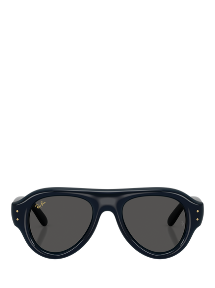 Ray-Ban RB492568958752 Unisex D-Frame Sunglasses, Transparent Blue - view 2, Transparent Blue