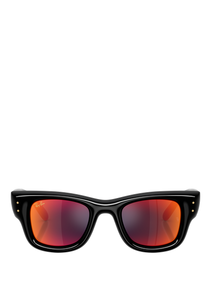 Ray-Ban RB4940601 Unisex Square Sunglasses, Black - view 2, Black