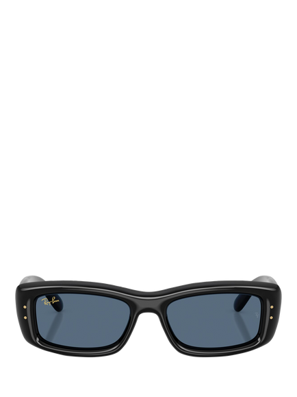 Ray-Ban RB4944 Unisex Pillow Sunglasses, Black/Blue, Black