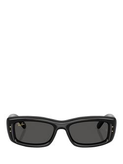 Ray-Ban RB4944 Unisex Pillow Sunglasses, Black/Black, Black/Black