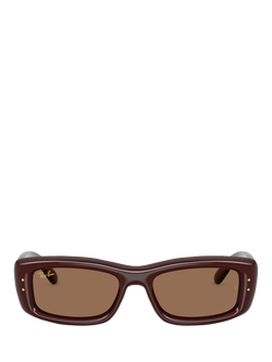 Ray-Ban RB4944 Unisex Pillow Sunglasses, Brown/Brown, Brown/Brown