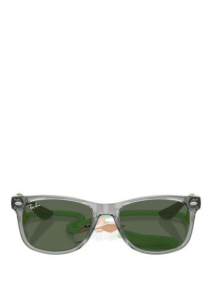 Ray-Ban RJ9052S72287147 Unisex Rectangular Sunglasses, Transparent Grey - view 2, Transparent Grey