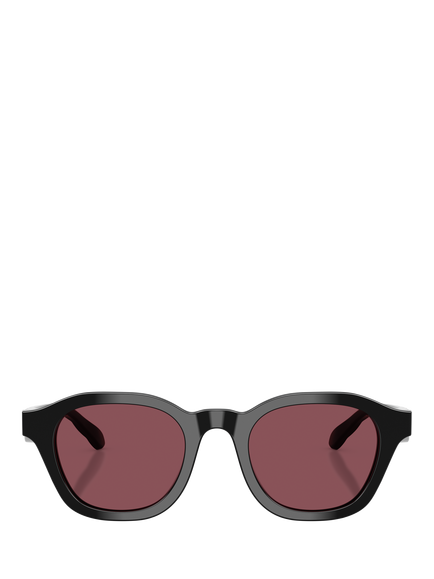 Tory Burch TY7235 Women's Polarised Phantos Sunglasses, Black/Brown - view 2, Black/Brown
