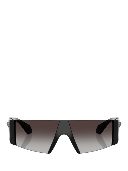 Versace VE4516GB1 Women's Rectangular Sunglasses, Black - view 2, Black