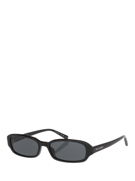 Yves Saint Laurent YS0009351100 Unisex Rectangular Sunglasses, Black, Black