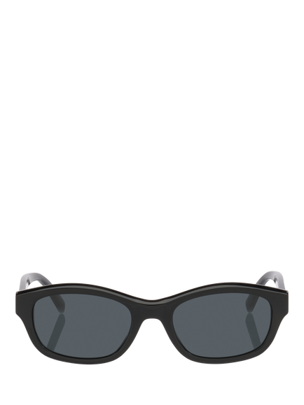 Yves Saint Laurent YS0009771100 Women's Rectangular Sunglasses, Black - view 2, Black