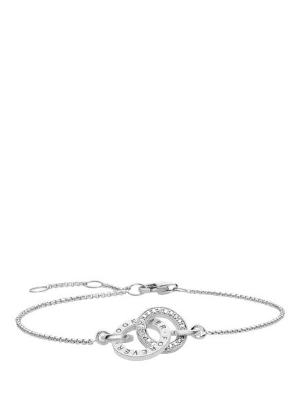 THOMAS SABO Glam & Soul Together Forever Ring Bracelet, Silver, Silver