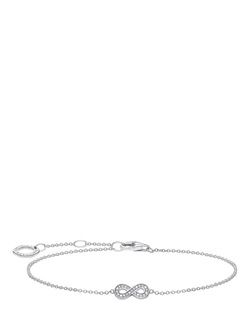 THOMAS SABO Infinite Love Cubic Zirconia Bracelet, Silver, Silver