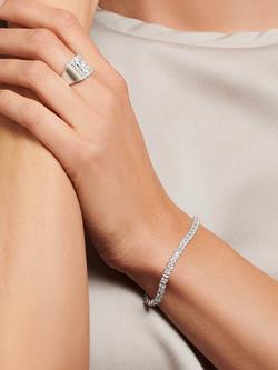 THOMAS SABO Everybody's Darling Cubic Zirconia Tennis Bracelet, Silver - view 2, Silver