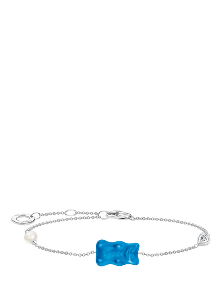 THOMAS SABO x Haribo Goldbear Chain Bracelet, Blue/Silver, Blue/Silver