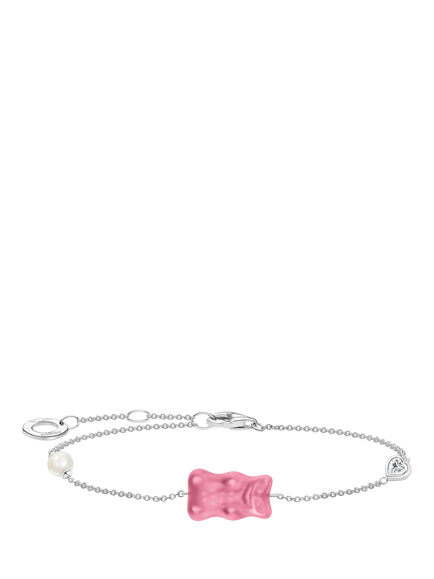 THOMAS SABO x Haribo Goldbear Chain Bracelet, Pink/Silver, Pink/Silver