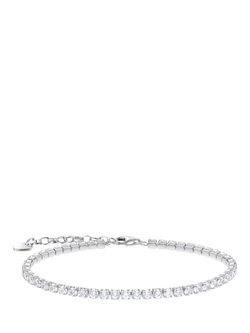 THOMAS SABO Cubic Zirconia Tennis Bracelet, Silver, Silver