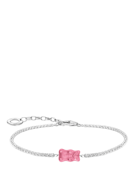 THOMAS SABO x HARIBO Goldbear Bracelet, Silver/Pink, Silver/Pink