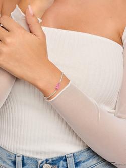 THOMAS SABO x HARIBO Goldbear Bracelet, Silver/Pink - view 2, Silver/Pink