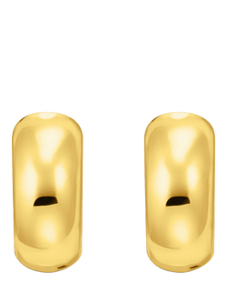 THOMAS SABO Essentials Hoop Earrings, Yellow Gold - view 2, Yellow Gold