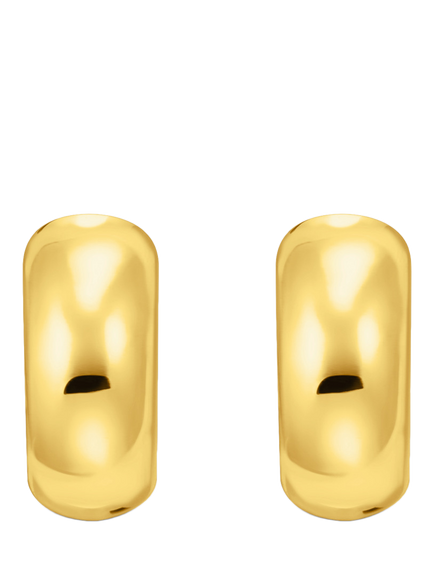 THOMAS SABO Essentials Hoop Earrings, Yellow Gold - view 2, Yellow Gold
