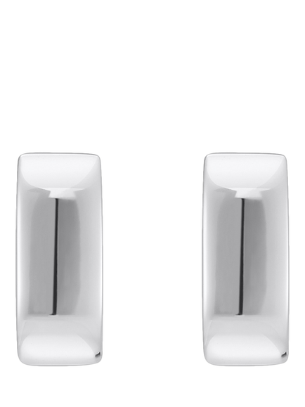 THOMAS SABO Essentials Squared Hoop Earrings, Silver - view 2, Silver