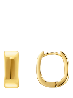 THOMAS SABO Essentials Squared Hoop Earrings, Yellow Gold, Yellow Gold