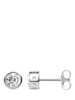 THOMAS SABO Cubic Zirconia Stud Earrings, Silver, Silver